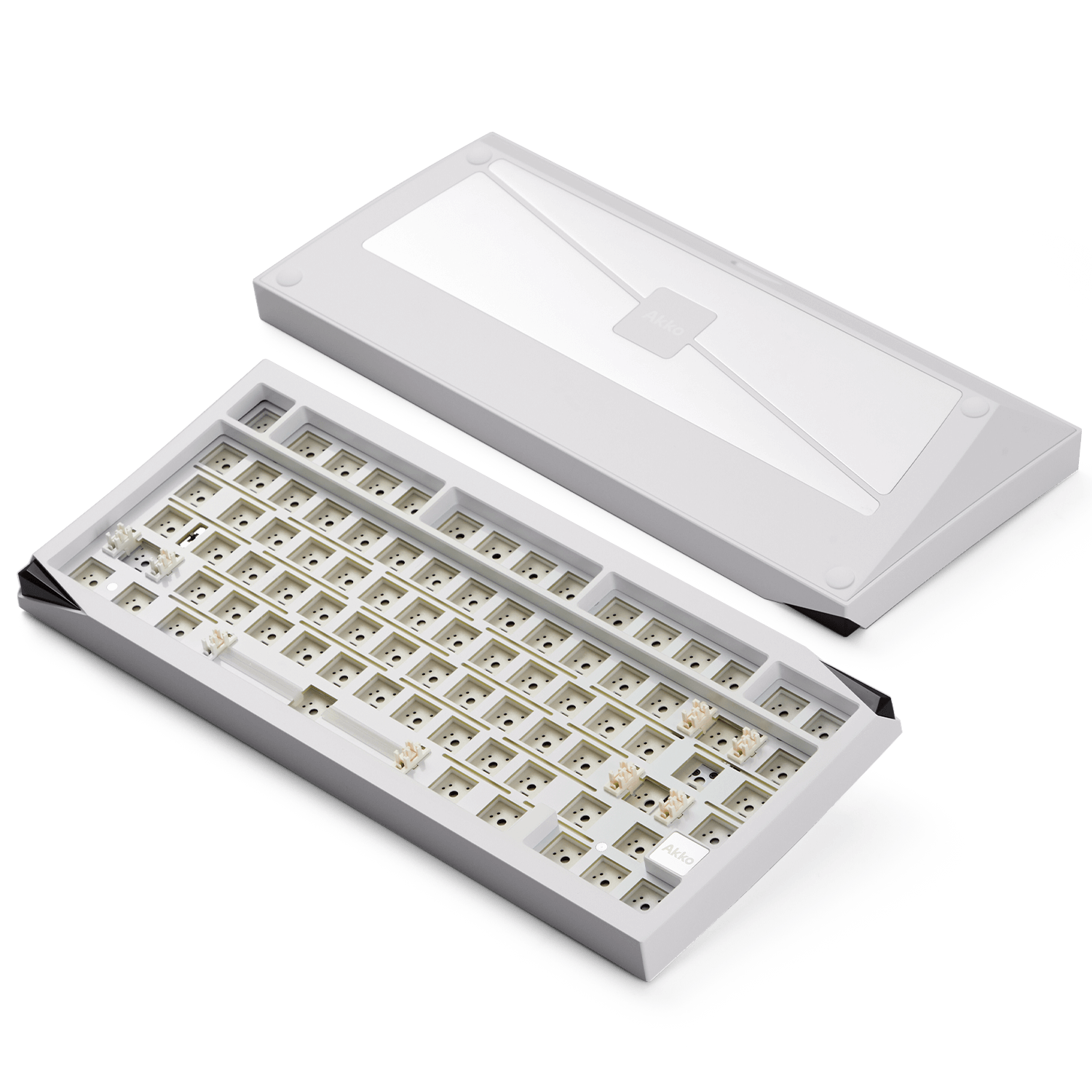 Akko Mineral 01 VIA DIY KIT White Back and Front Details