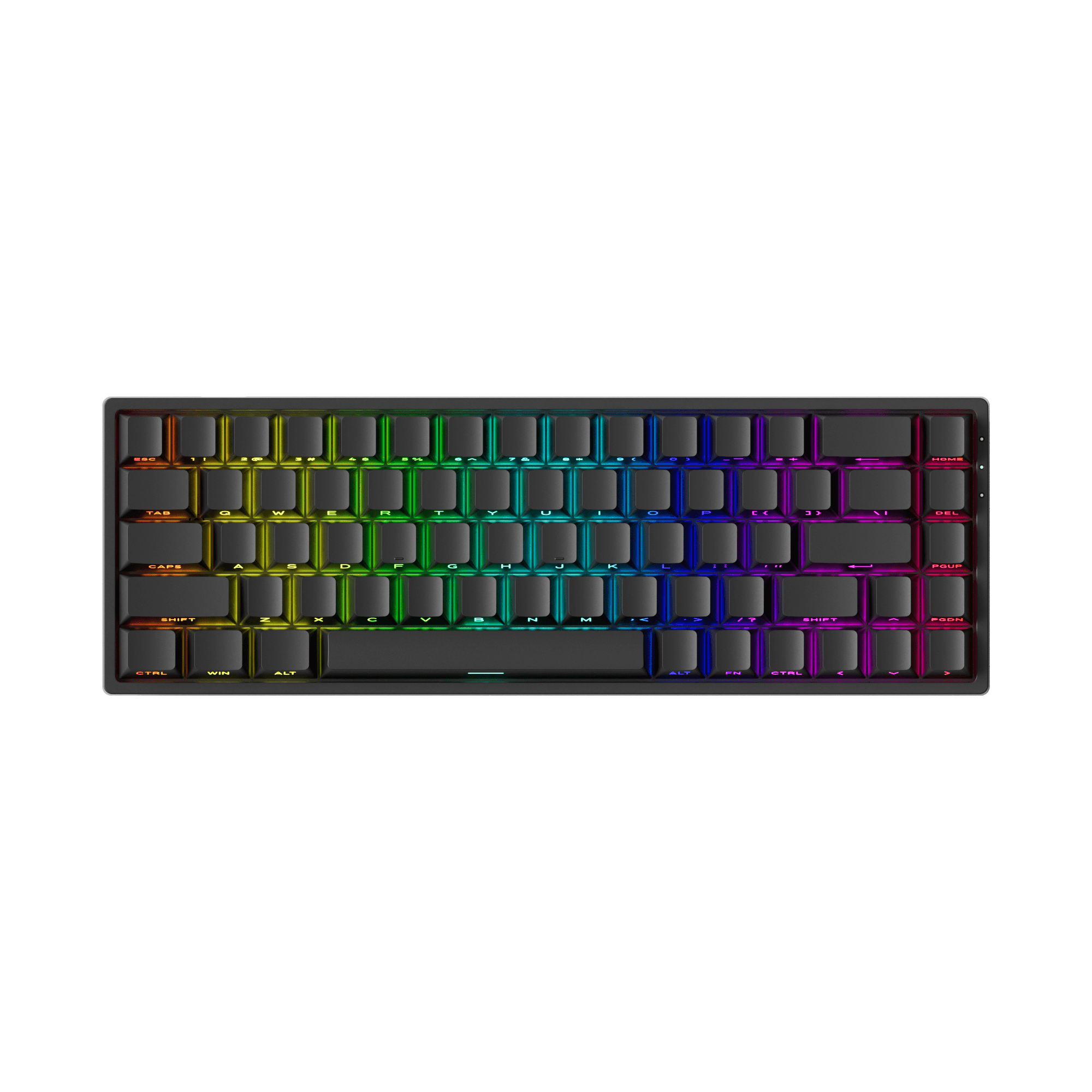 Monsgeek FUN68 HE Magnetic Keyboard Black Version with RGB on