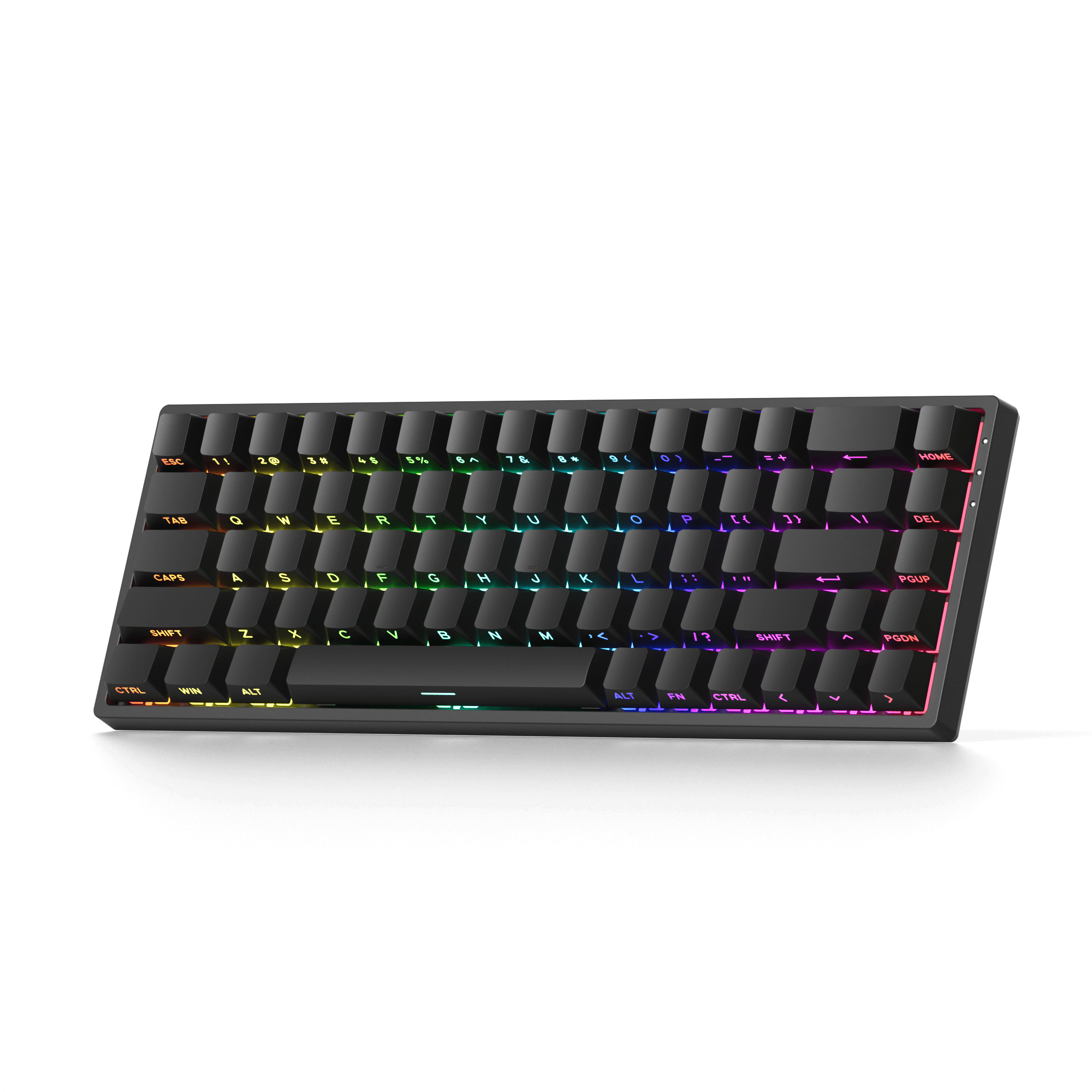 Monsgeek FUN68 HE Magnetic Keyboard Black Version Right Standing Side