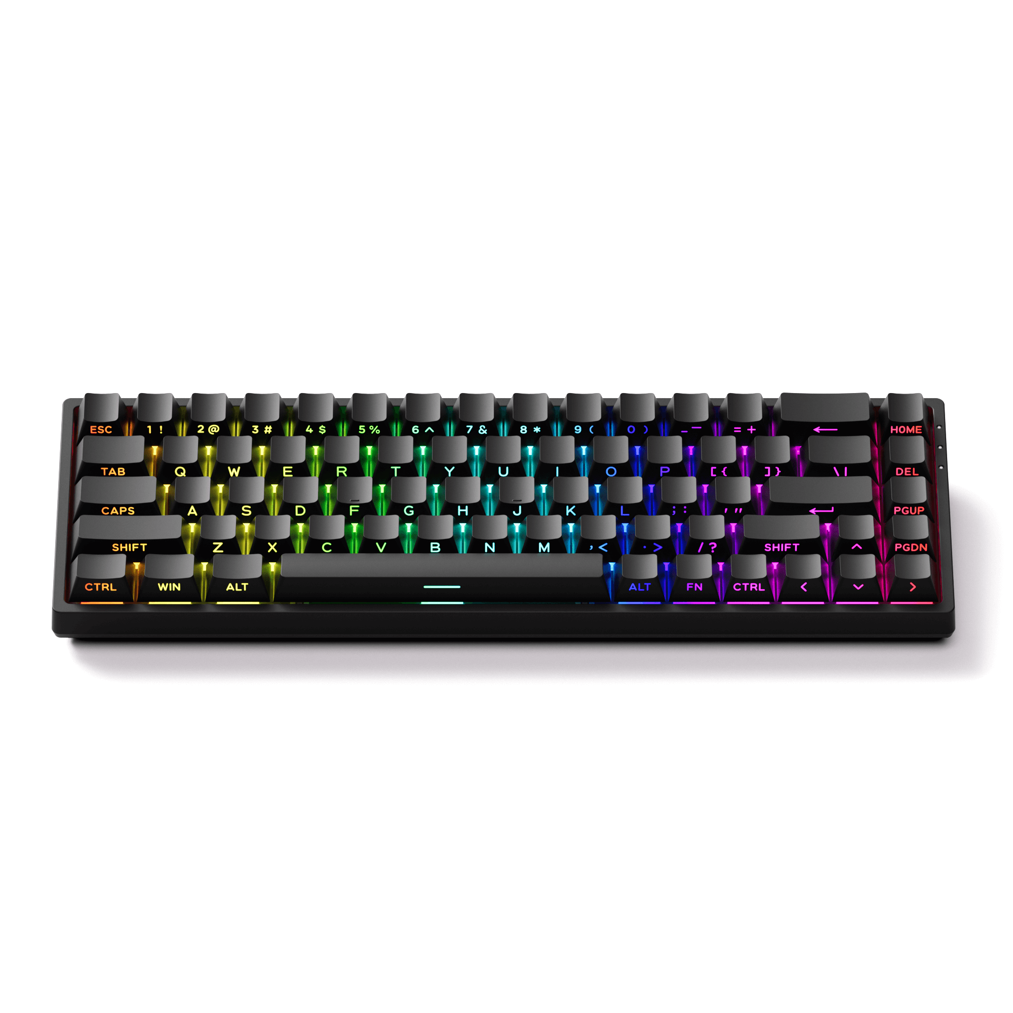Monsgeek FUN68 HE Magnetic Keyboard Black Version Front Side
