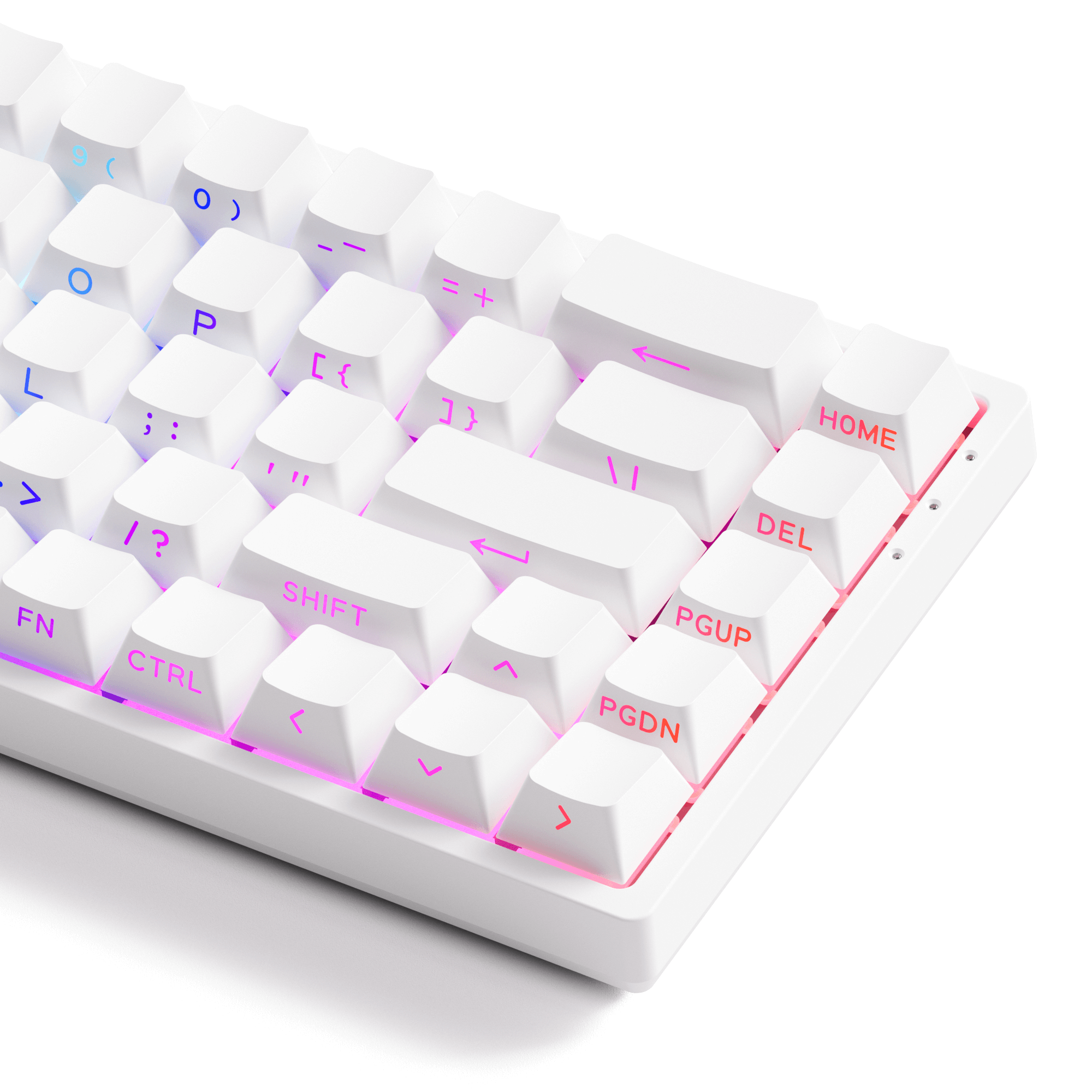 Monsgeek FUN68 HE Magnetic Keyboard White Version Close Details