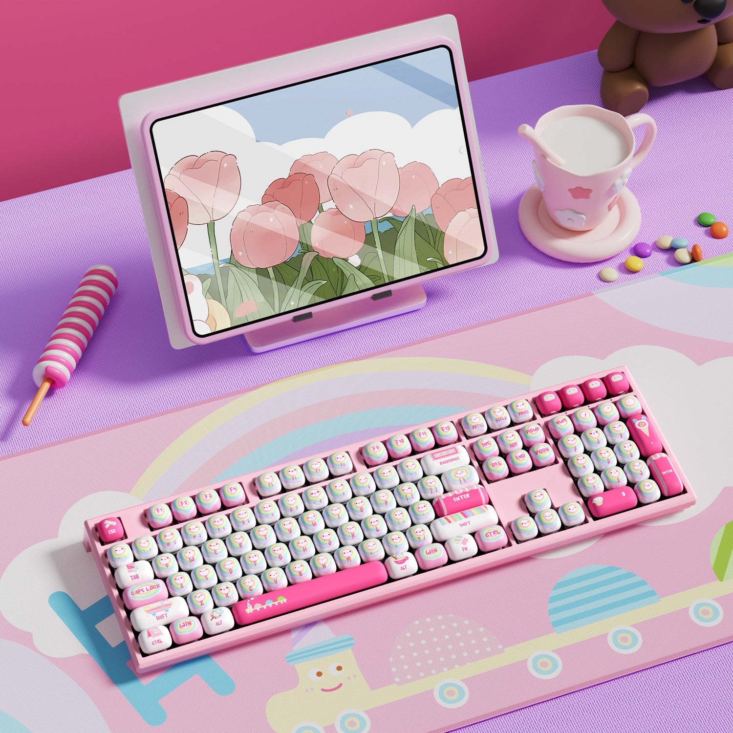 MG108B Rainbow Marshmallows 기계식 키보드