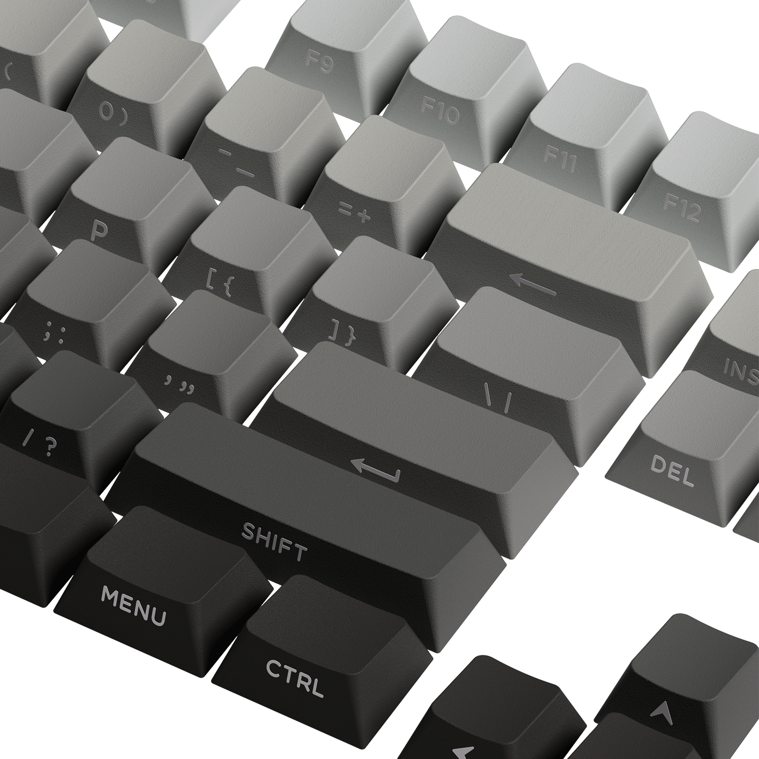 Black Gradient Keycap Set Key Details