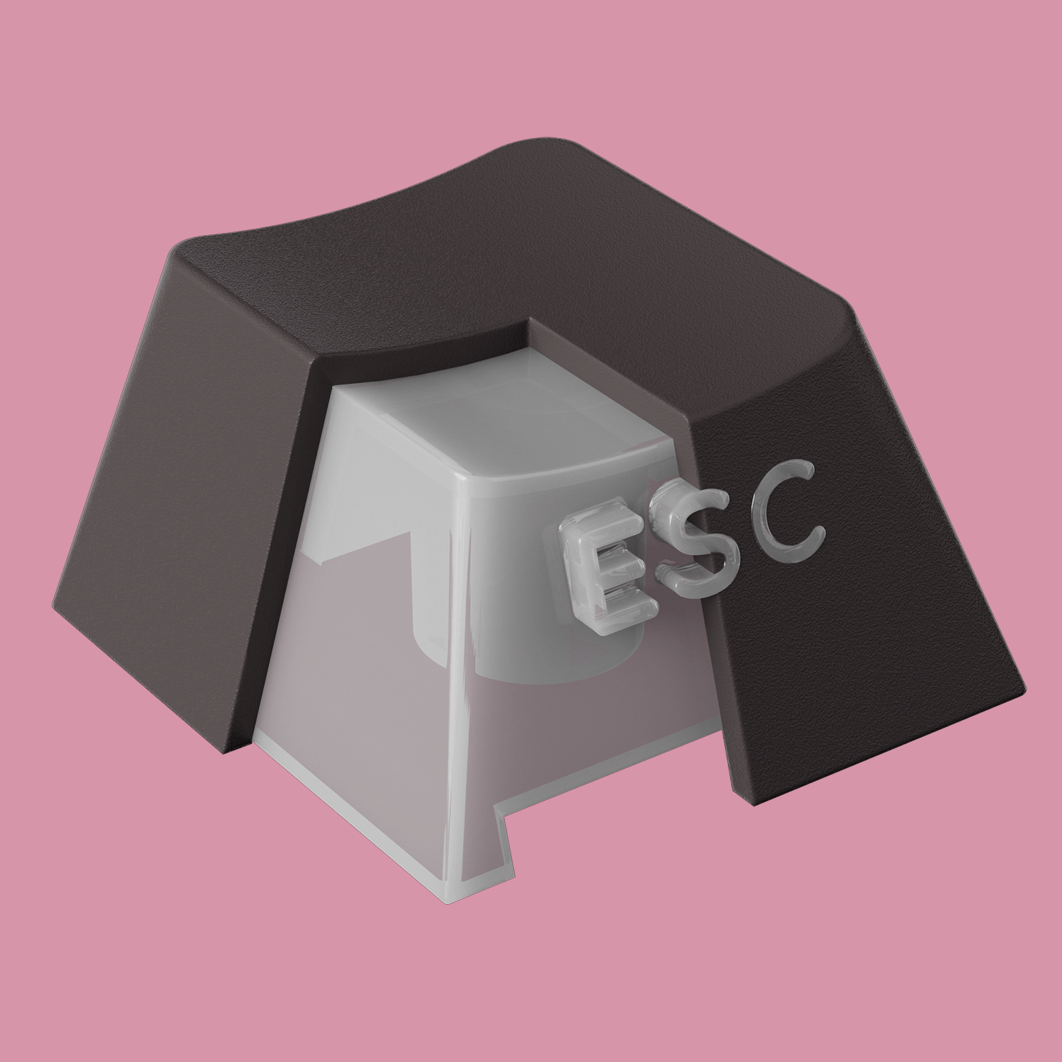 Veekos-Black-Pink-Gradient-Keycap-Set-PC-PBT