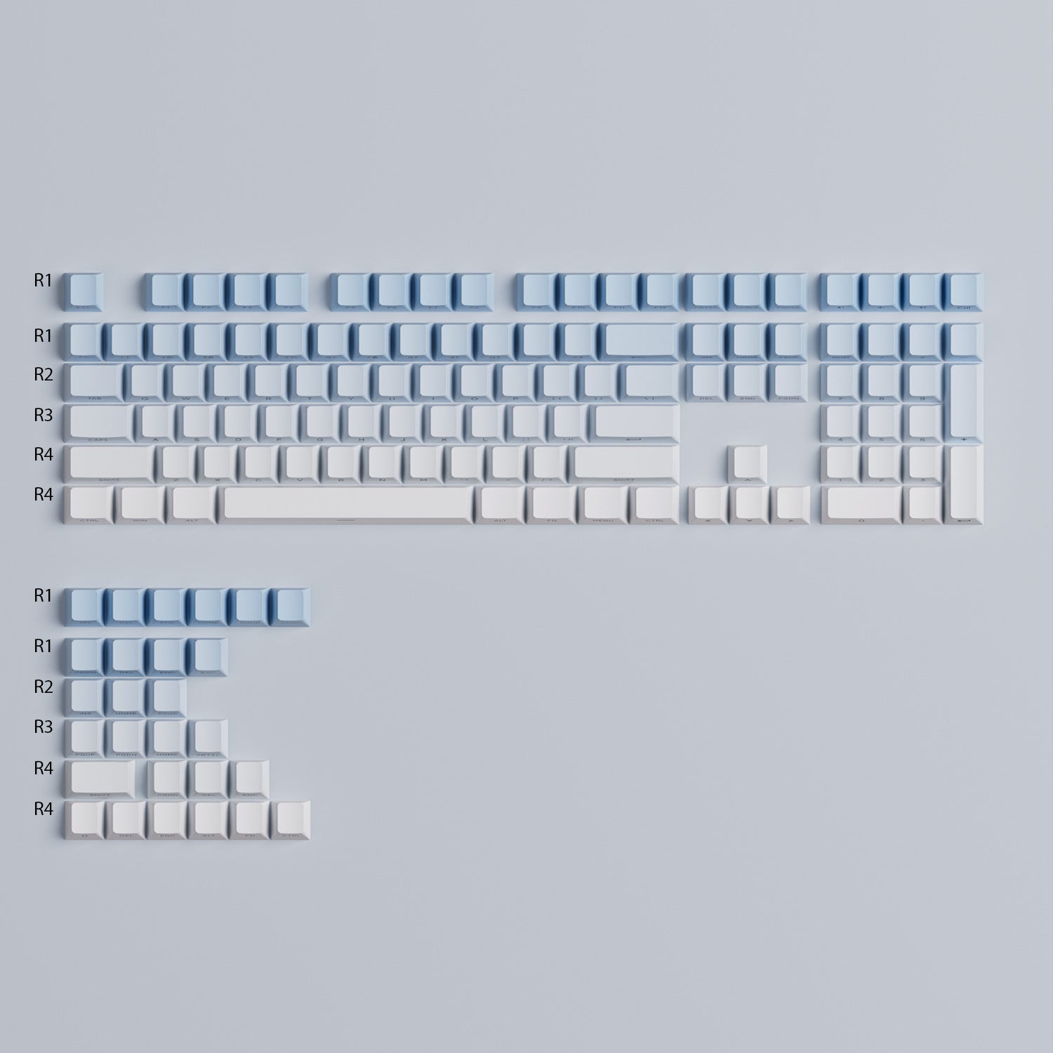 Veekos-Blue-Gradient-Keycap-Set-Detail