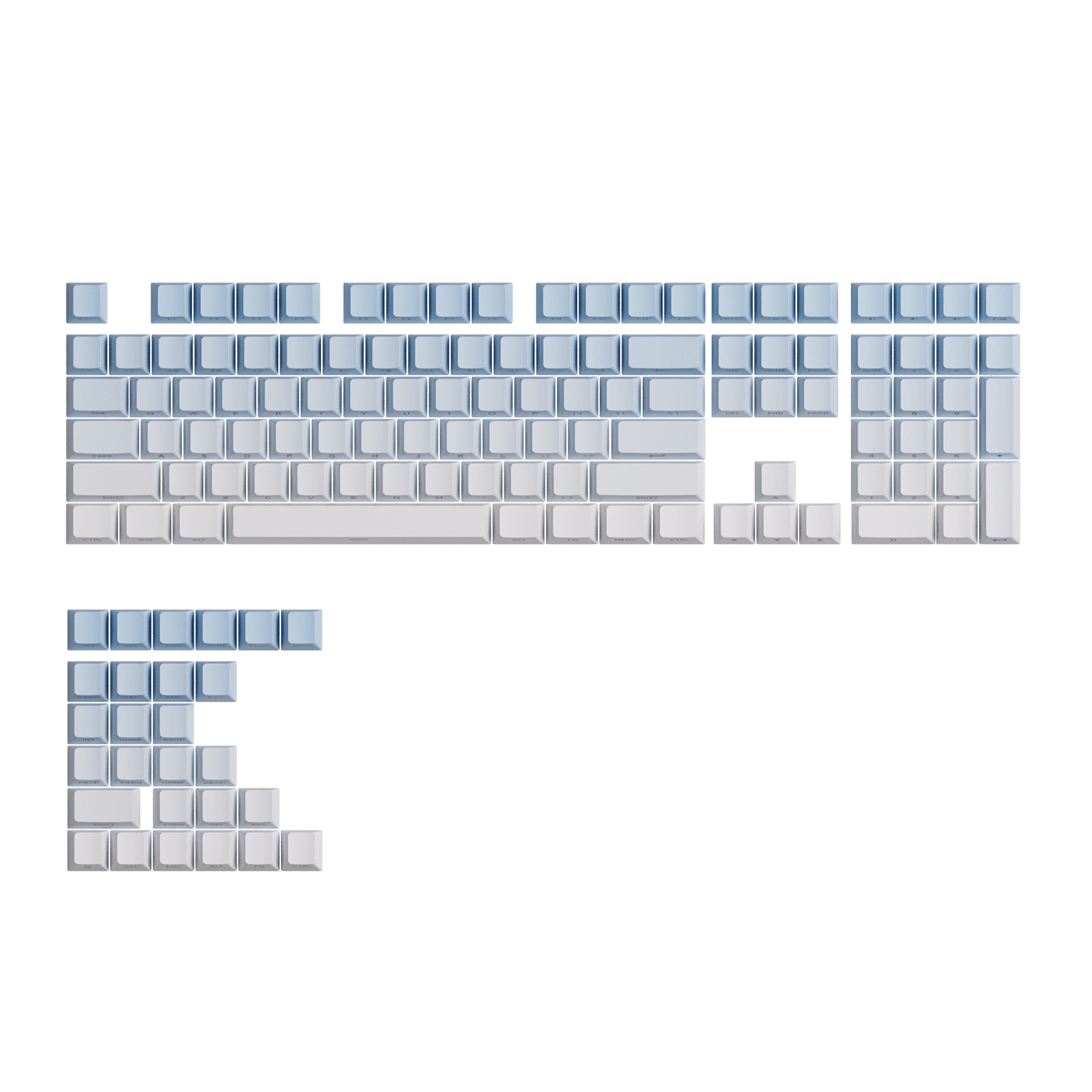 Veekos Blue Gradient Keycap Set