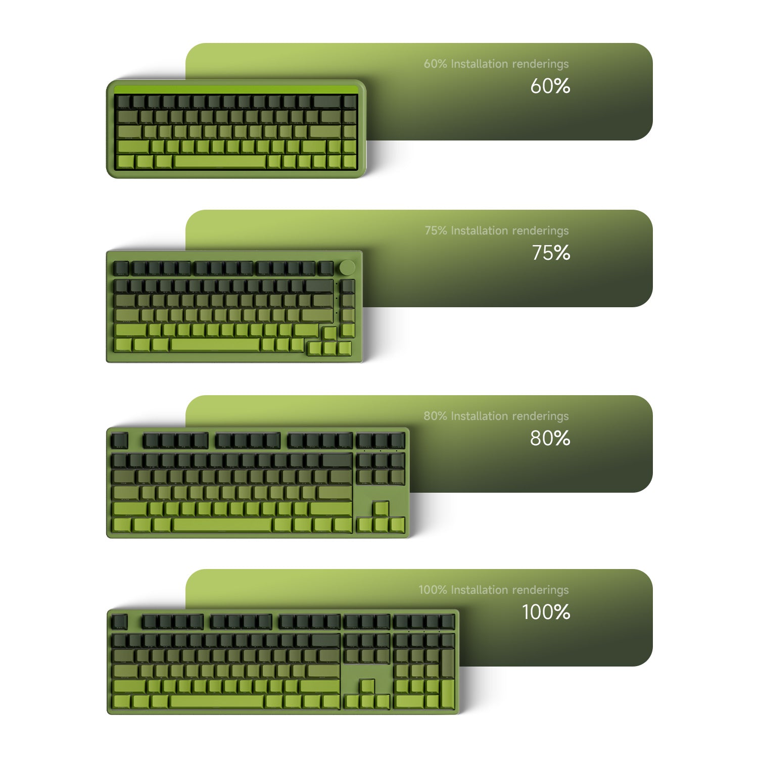 Veekos-Forest-Gradient-Keycap-Set