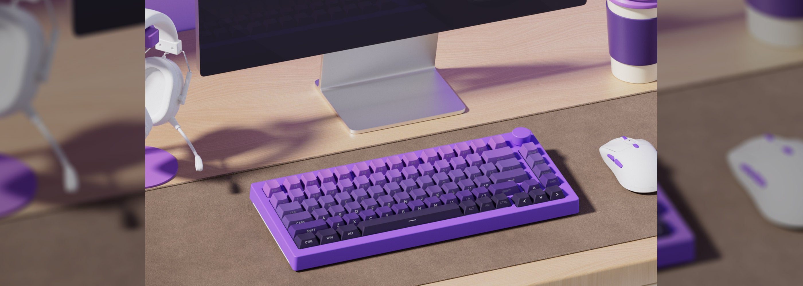 Veekos-Purple-Gradient-Keycap-Set