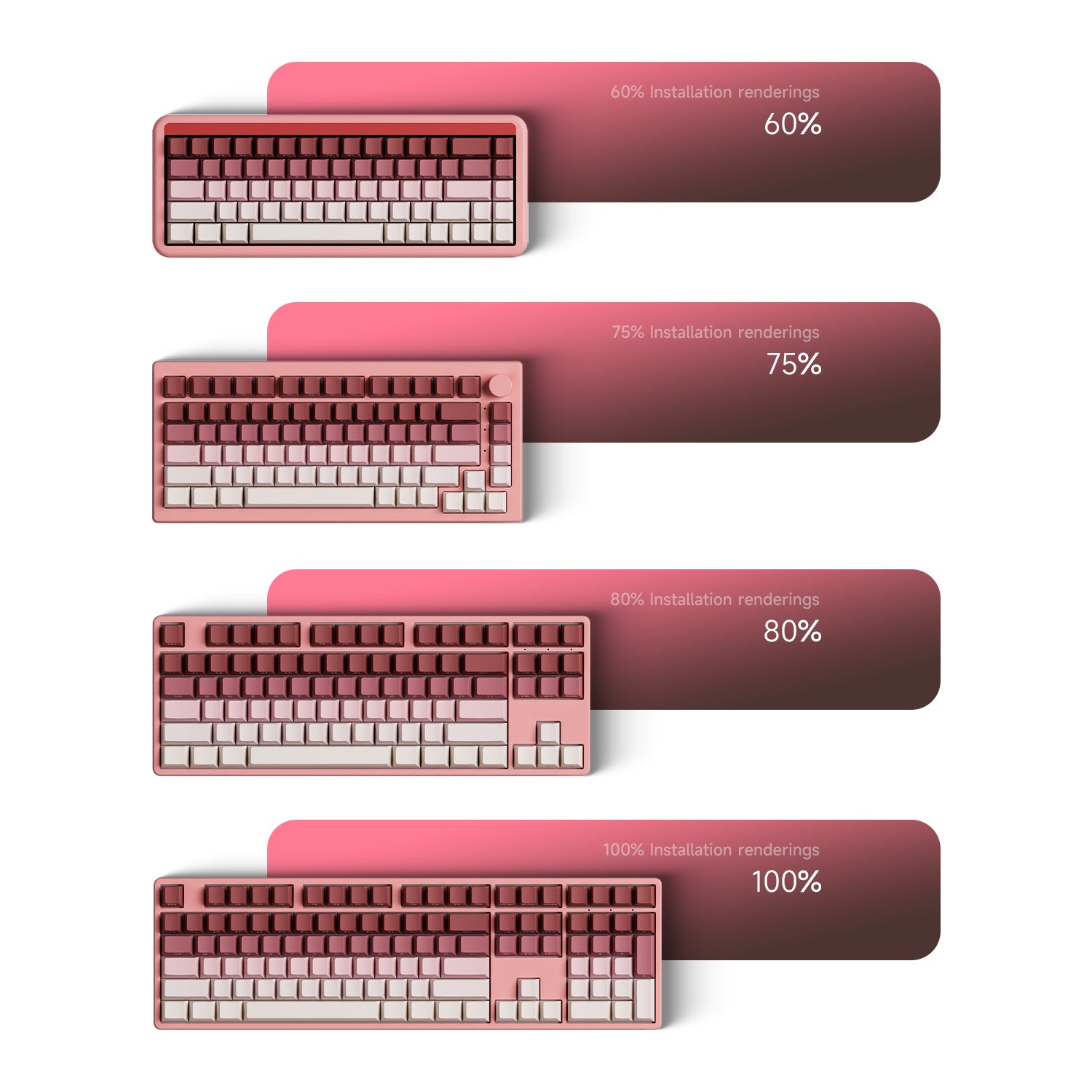 Veekos-Rose-Latte-Gradient-Keycap-Set