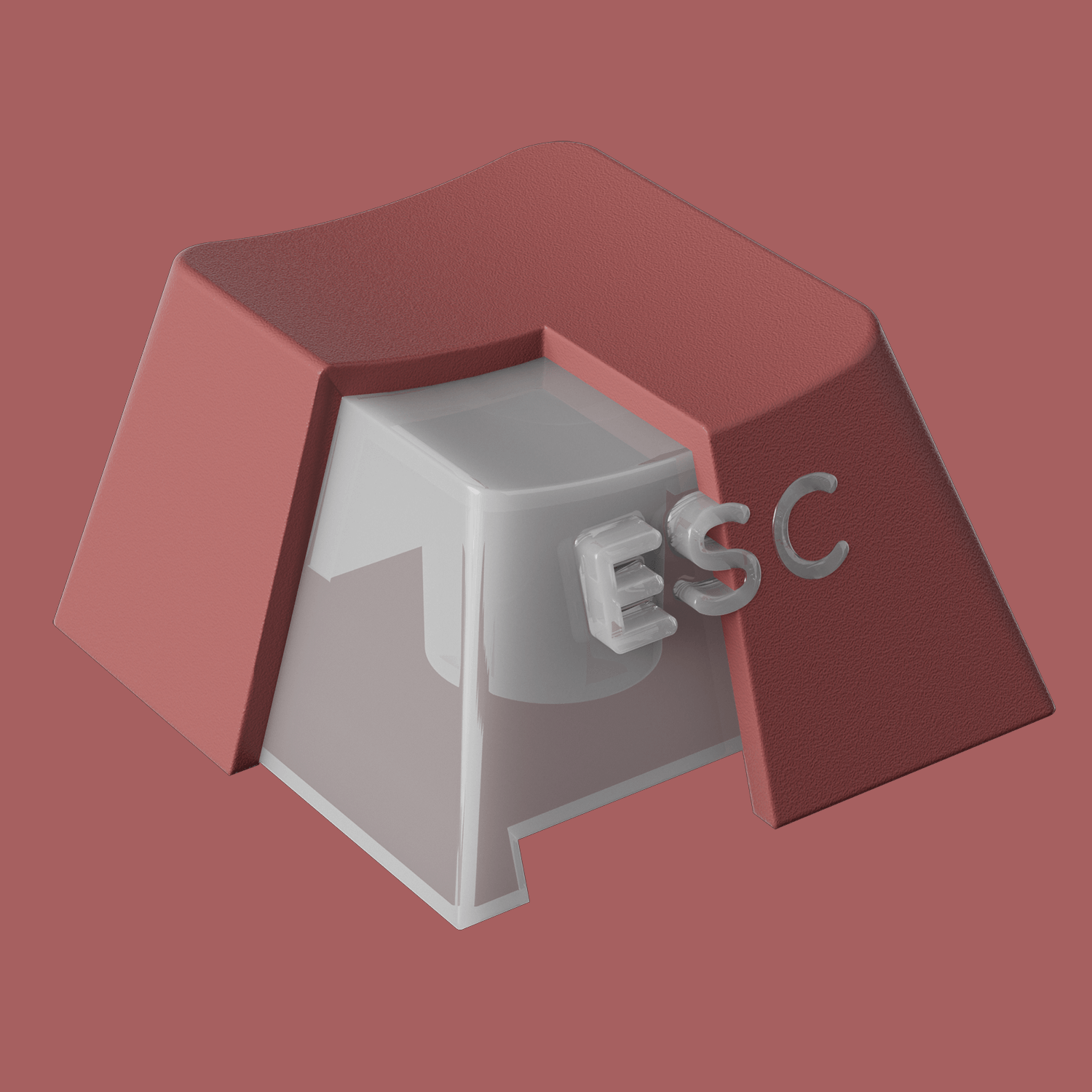 Veekos-Rose-Latte-Gradient-Keycap-Set-PBT-PC