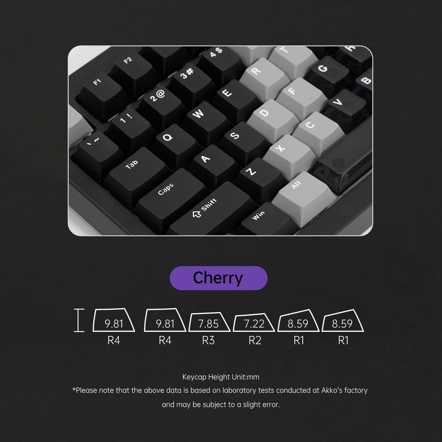 5087-V3-Gradient-Hybrid-White-Transparent-Keycap