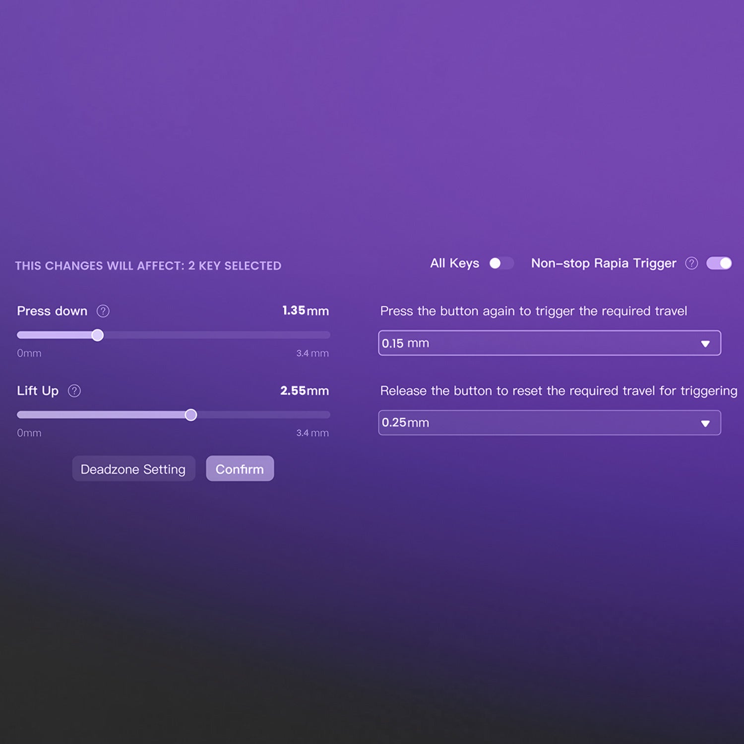 Adjustable-Actuation-Distance