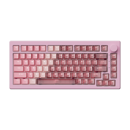 Akko 5075 V3 HE Magnetic Keyboard Gradient Hybrid Pink Transparent