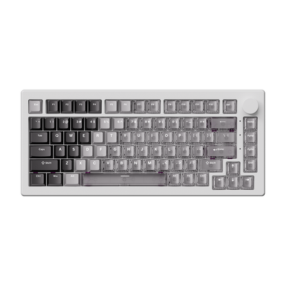 Akko 5075 V3 HE Magnetic Keyboard Gradient Hybrid White Transparent