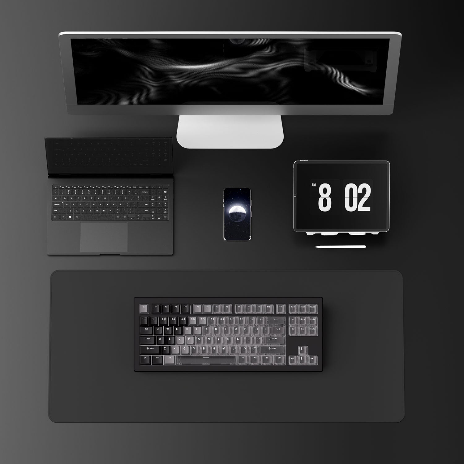 Akko-5087-V3-Gradient-Hybrid-White-Transparent-Mode