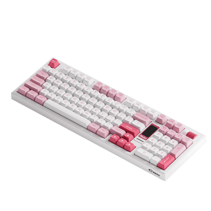 5098B Mechanical Keyboard with Screen Prunus Lannesiana Theme Side Details