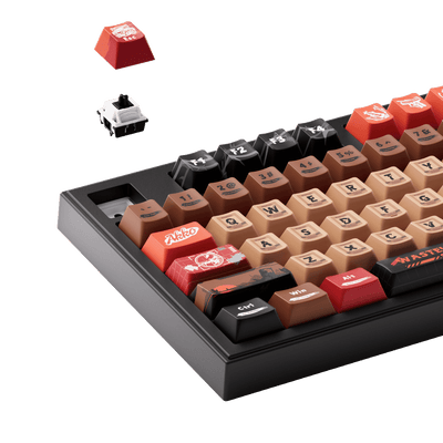 5098B Mechanical Keyboard with Screen Wasteland Survival Theme Hot-swapaable Switch