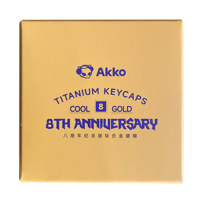 8주년 기념 티탄 철합금 아티산 키캡