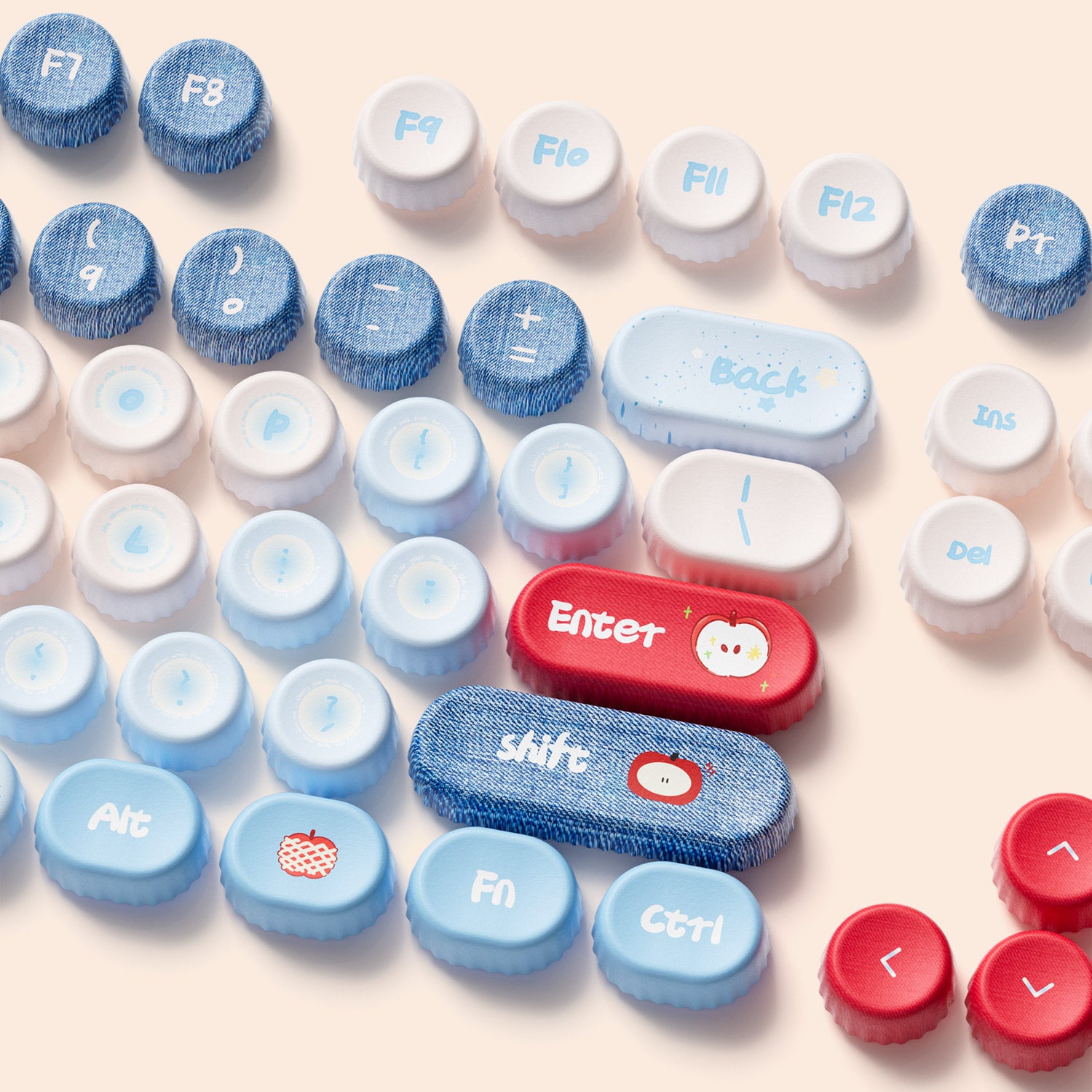 Akko-BottleCap-Apple-Wave-Keycaps-Set-Detail
