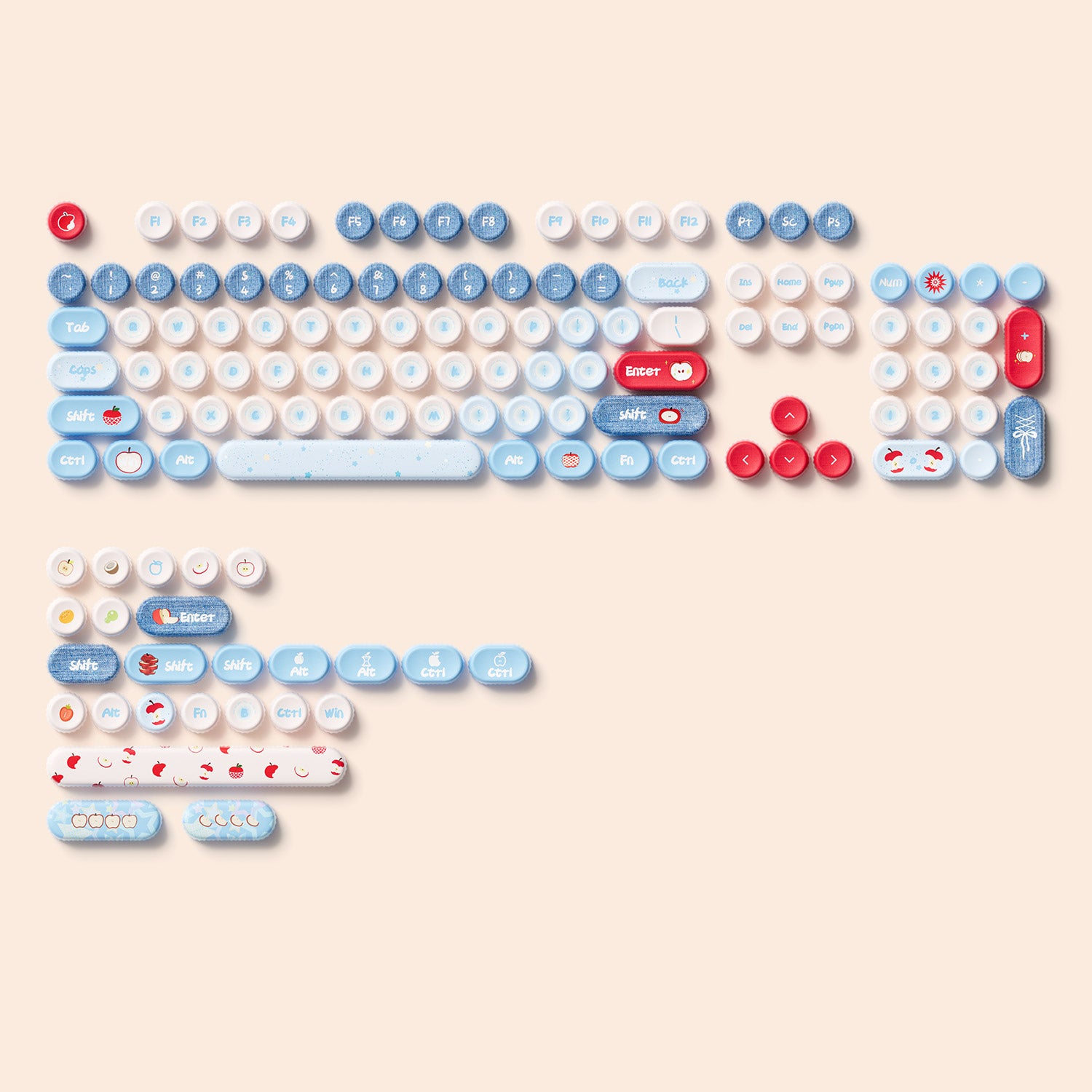Akko-BottleCap-Apple-Wave-Keycaps-Set-Detail