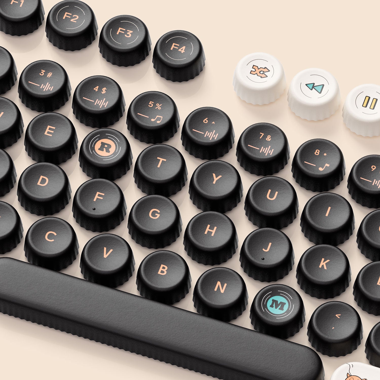 Akko-BottleCap-Punk-Cat-Keycaps-Set