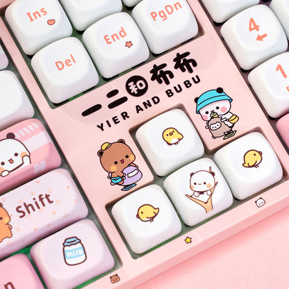 Akko Dudu and Bubu 3108v3 - Pink Key Details