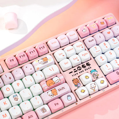 Akko Dudu and Bubu 5108B Pink Full Size Keyboards Right