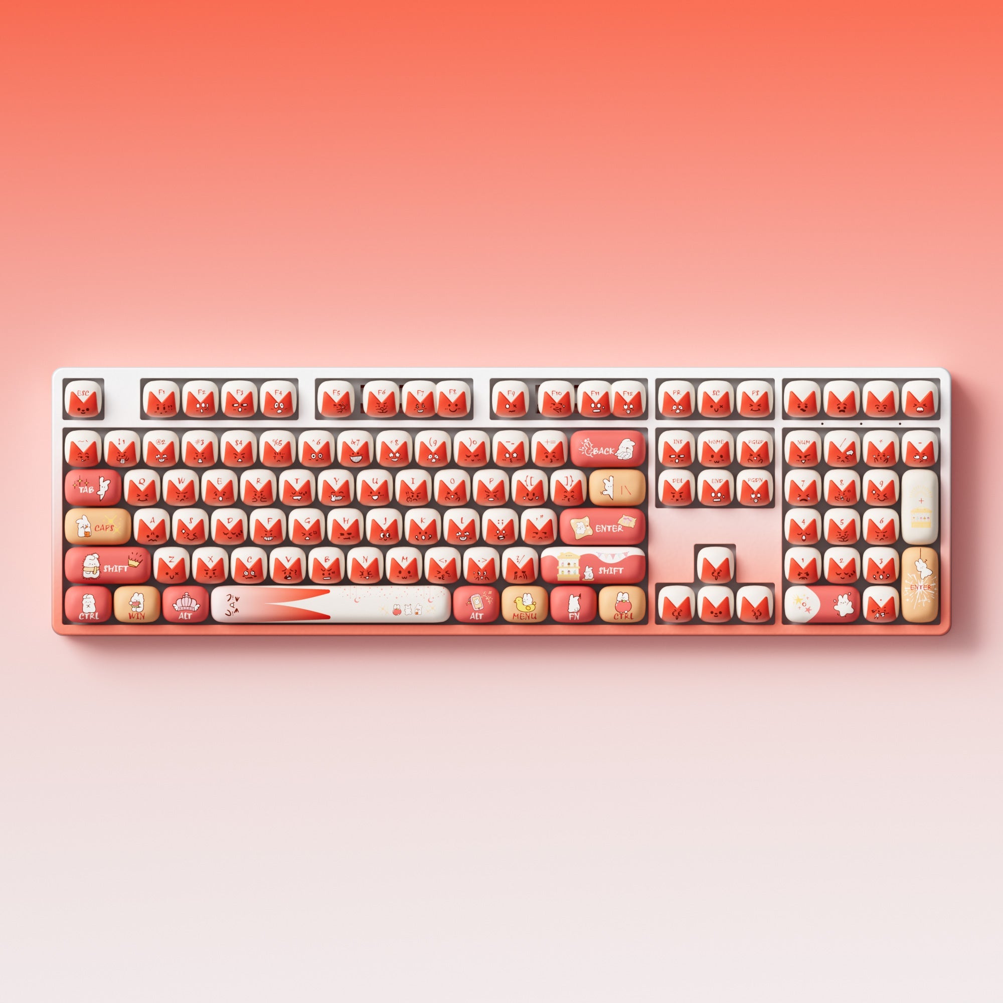 Bunny Apple 키캡 세트 (137 키)