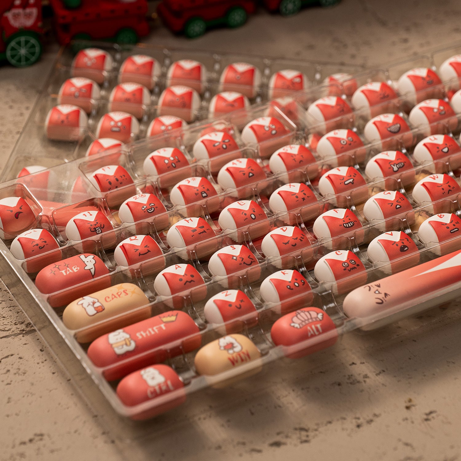 Akko-Bunny-Apple-Keycap-Set-Scenes