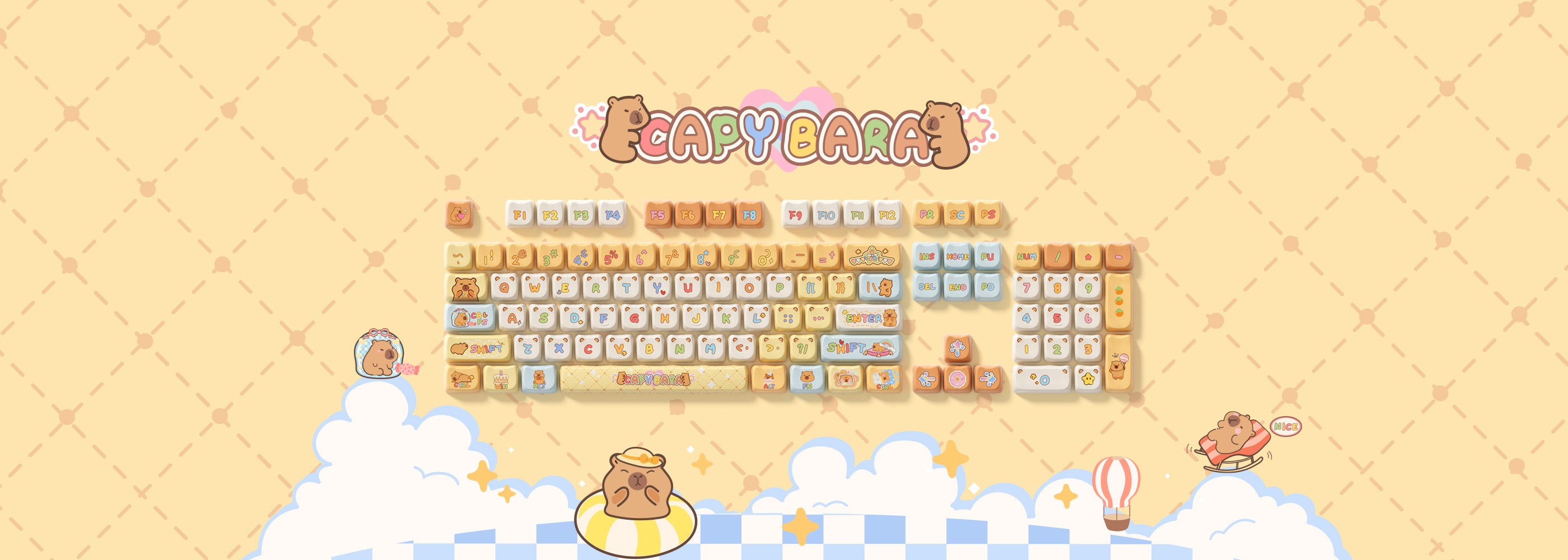 Capybara-Keycap-Set-Keycap