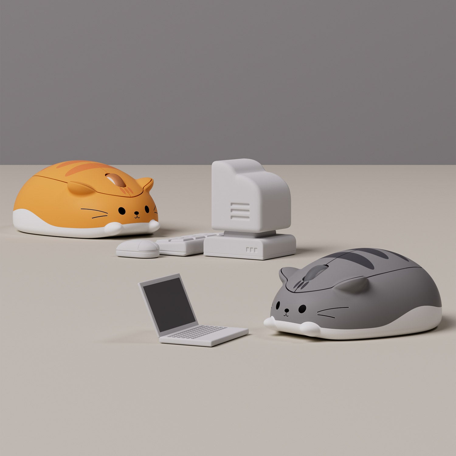 Cat Theme 마우스 - 오랜지 케이트