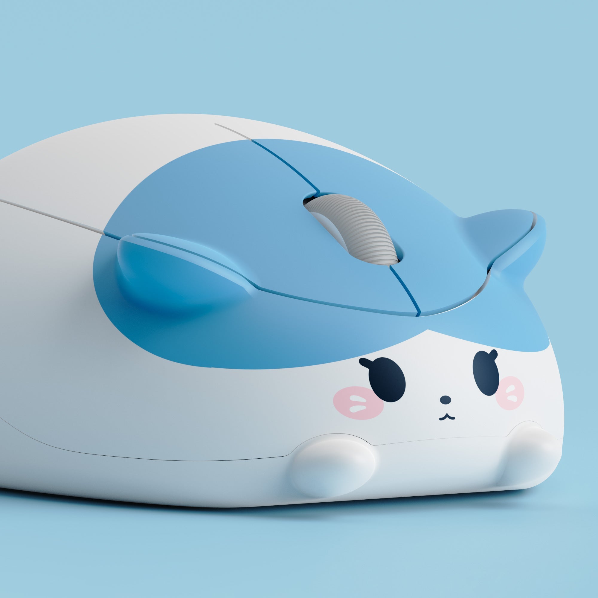 Cat 테마 마우스 - Blue and White