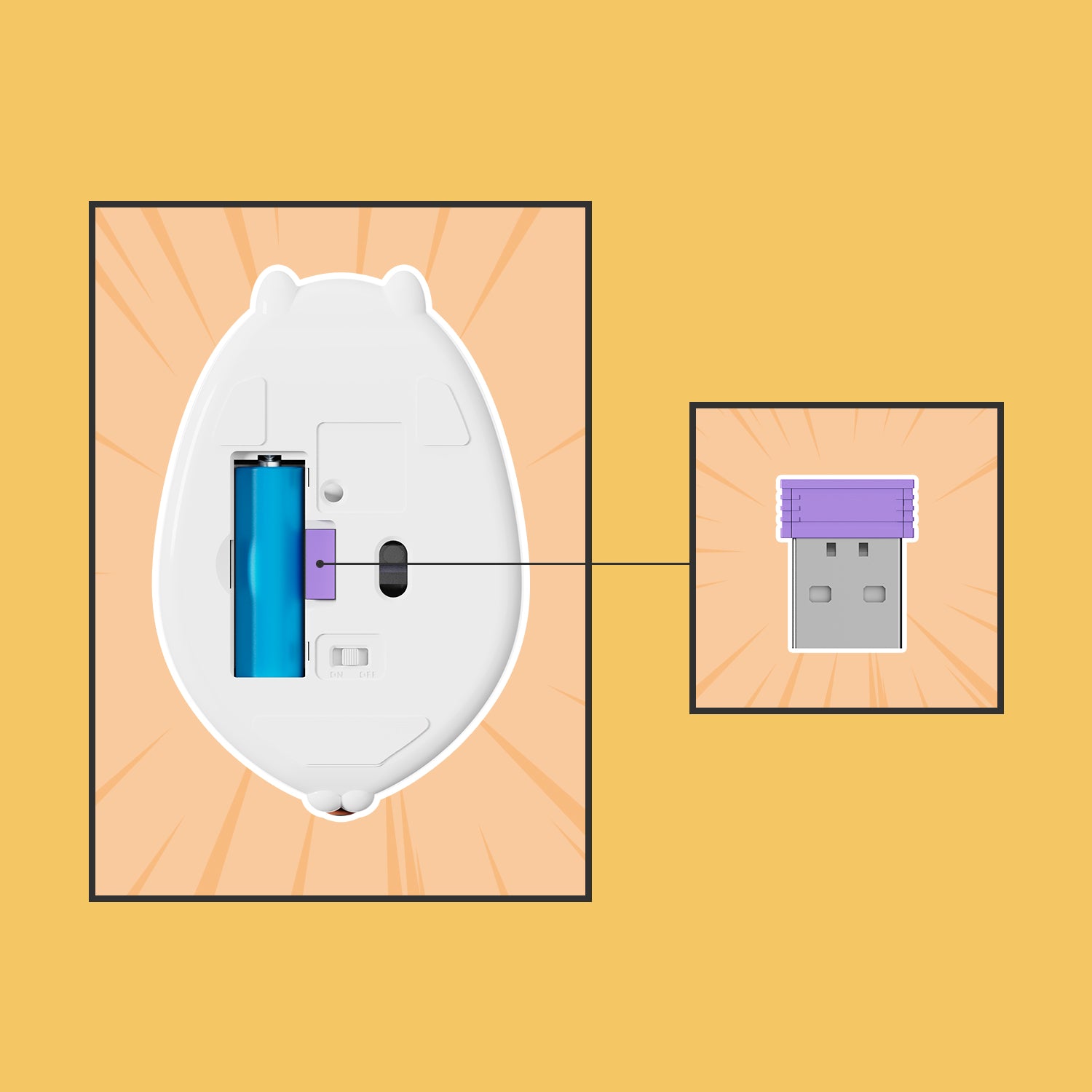 Akko-Cat-Theme-Mouse-Orange-KATE-Fast-Respone