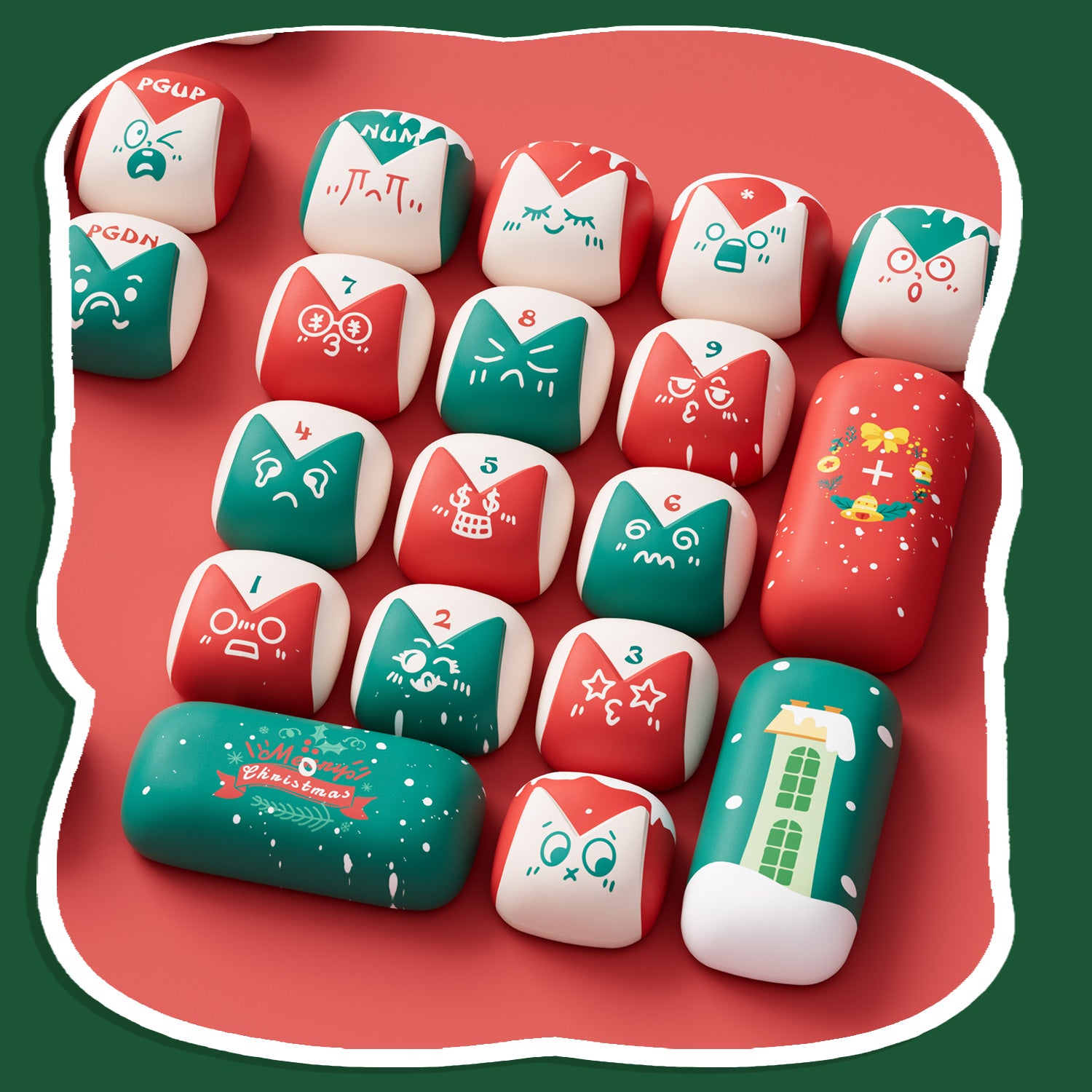 Akko-Christmas-Fantasy-Keycap-Set-Detail