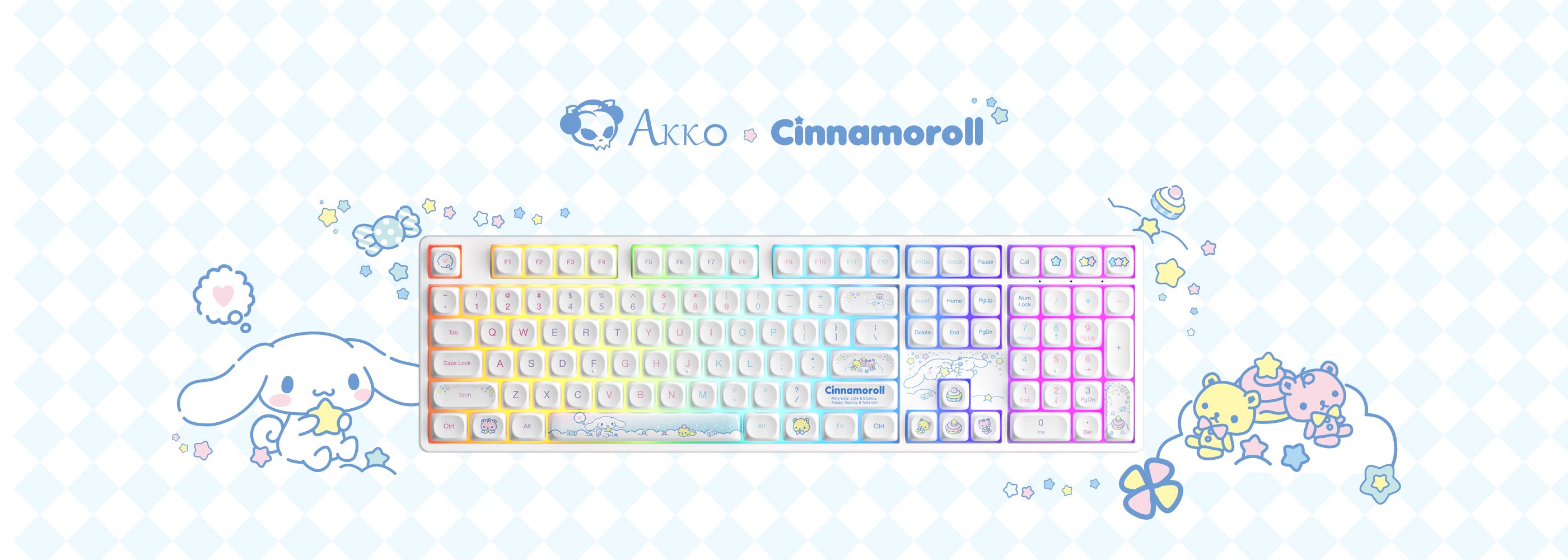 Akko Cinnamoroll Star 5108B Plus keyboard
