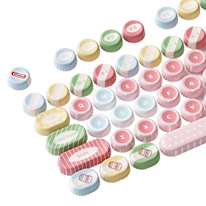 Akko Classic BottleCap Keycaps Set Left Details