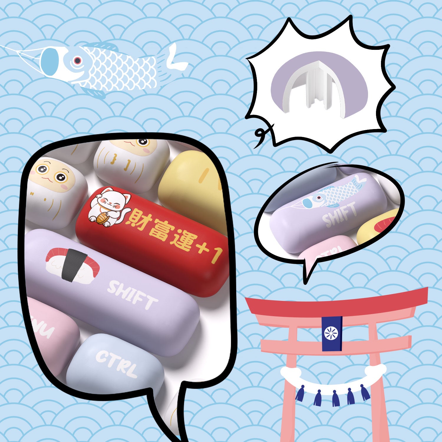 Akko-Good-Luck-Charm-Keycap-Set