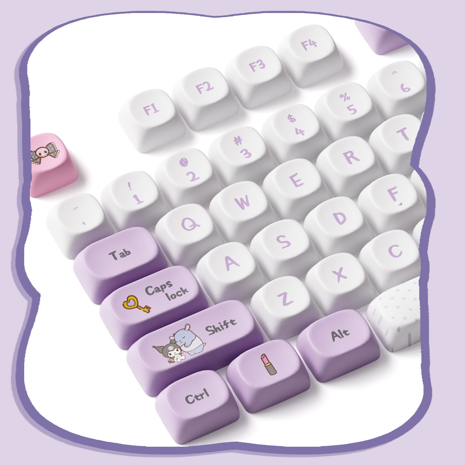 Akko-Kuromi-Keycap-Set
