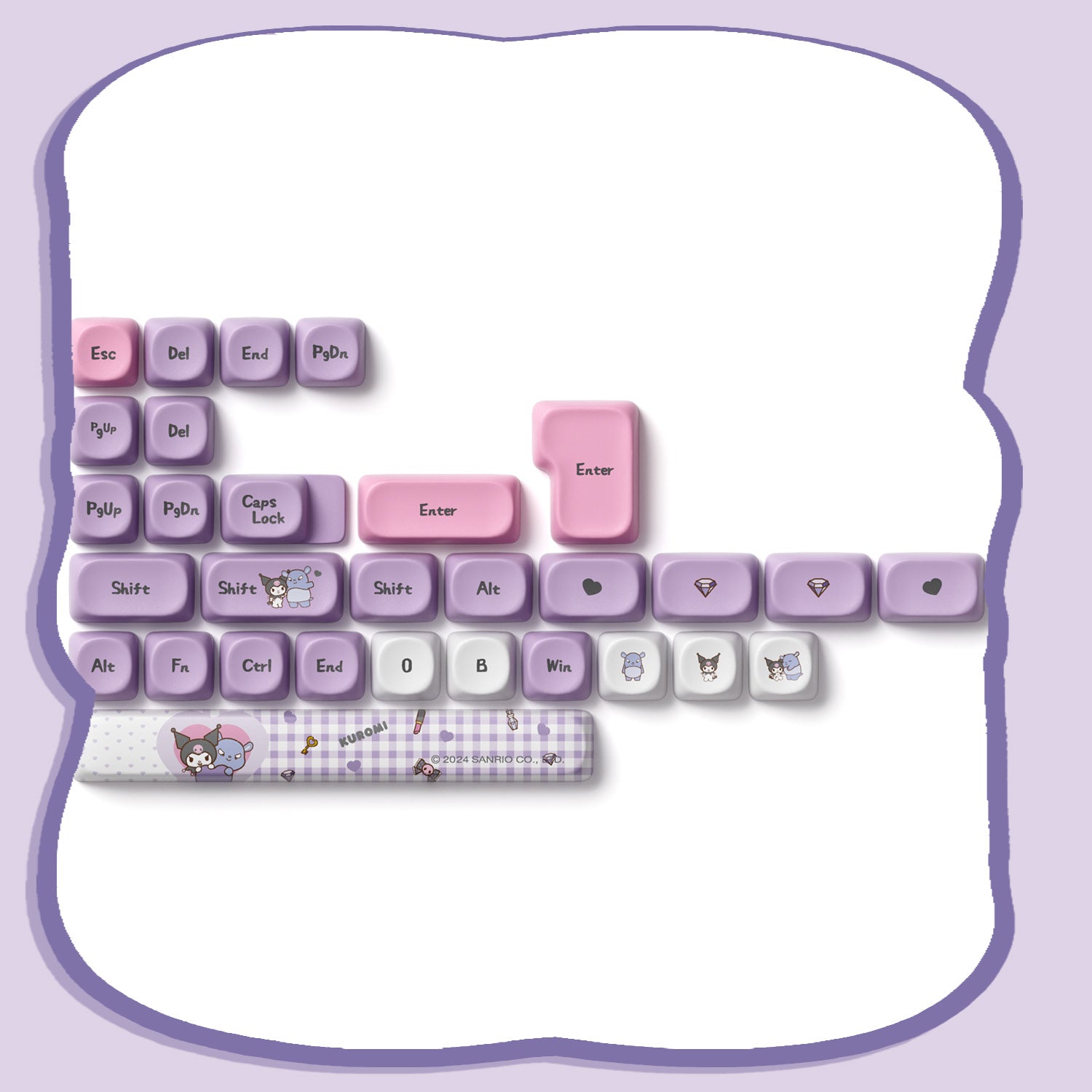 Akko-Kuromi-Keycap-Set-Extra-Keys