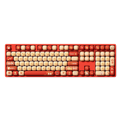 Lucky Tangerine Keycap Set on the Full Size Keyboard