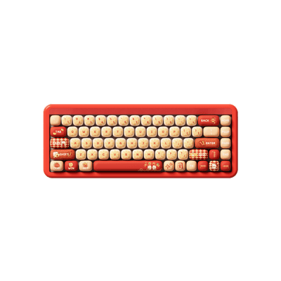 Lucky Tangerine Keycap Set on the 68% Keyboard