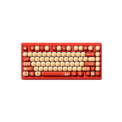 Lucky Tangerine Keycap Set on the 75% Keyboard