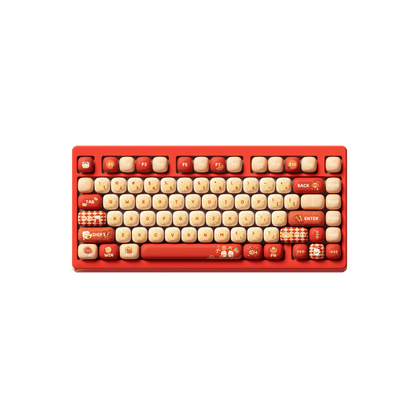 Lucky Tangerine Keycap Set on the 75% Keyboard
