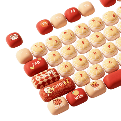 Lucky Tangerine Keycap Set Details
