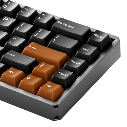 Akko MOD68 HE Magnetic Keyboard Misty Black Tea Right Detail