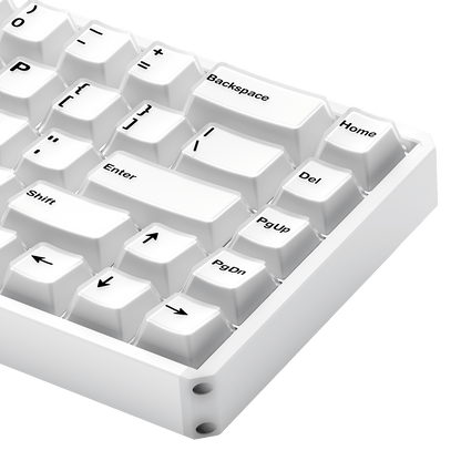 Akko MOD68 HE Magnetic Keyboard Misty White Right Details