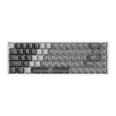 Akko-MOD68-SKU-Gray-Case-Gradient-Hybrid-White-Transparent