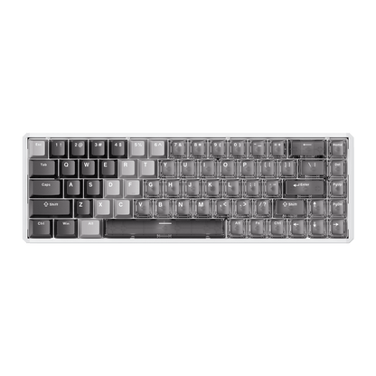 Akko-MOD68-SKU-Gray-Case-Gradient-Hybrid-White-Transparent