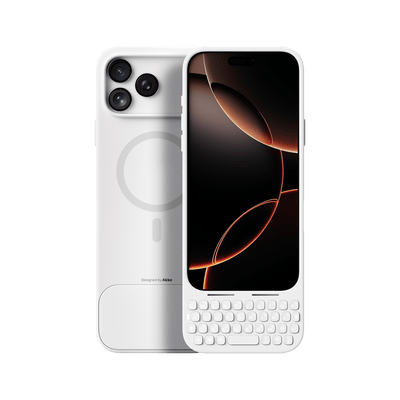Akko MetaKey Keyboard Case for iPhone 17 Cloud White