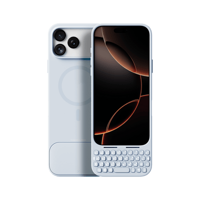 Akko MetaKey Keyboard Case for iPhone 17 Sky Blue